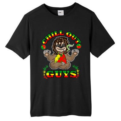 Cool Rastafari Weed Cannabis 420 Loving Yoga Sloth Stoner Tall Fusion ChromaSoft Performance T-Shirt