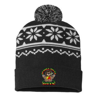 Cool Rastafari Weed Cannabis 420 Loving Yoga Sloth Stoner USA-Made Snowflake Beanie