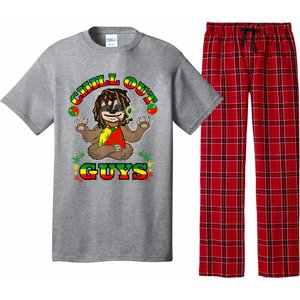 Cool Rastafari Weed Cannabis 420 Loving Yoga Sloth Stoner Pajama Set