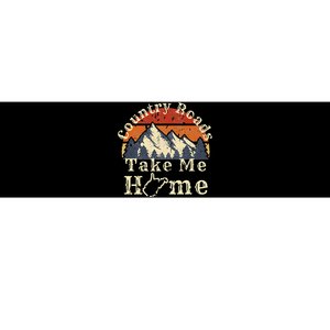 Country Roads West Virginia Take Me Home WV Map Mountains Bumper Sticker