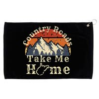 Country Roads West Virginia Take Me Home WV Map Mountains Grommeted Golf Towel