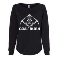 Coal Rush Wv With Skeleton Skull Miner Hard Hat Womens California Wash Sweatshirt