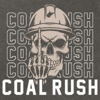 Coal Rush West Virginia Skull Coal Miner Hard Hat Cotton Canvas Backpack