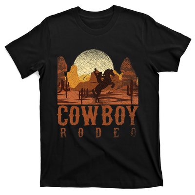 Cowboy Rodeo Western Texan Gift Horseback Riding Cowboy T-Shirt