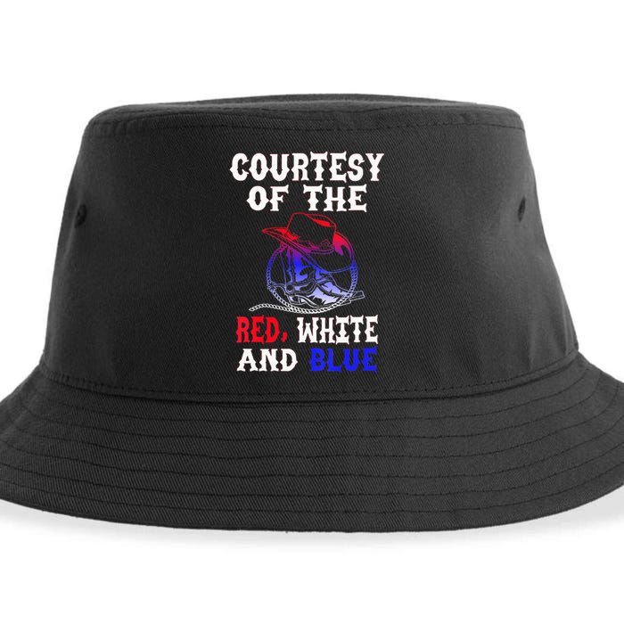 Courtesy Red White And Blue Sustainable Bucket Hat