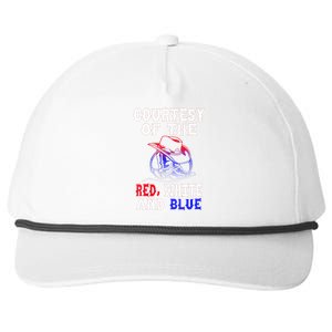 Courtesy Red White And Blue Snapback Five-Panel Rope Hat