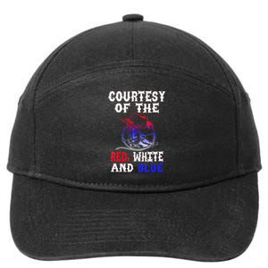 Courtesy Red White And Blue 7-Panel Snapback Hat