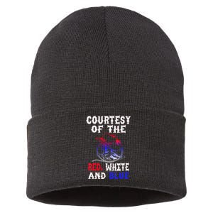 Courtesy Red White And Blue Sustainable Knit Beanie