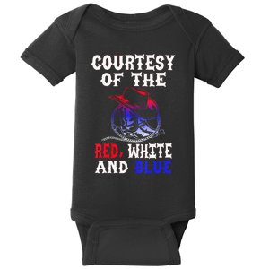 Courtesy Red White And Blue Baby Bodysuit