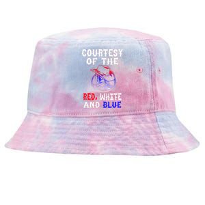 Courtesy Red White And Blue Tie-Dyed Bucket Hat