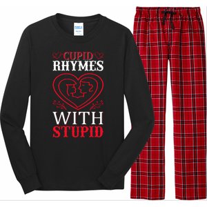 Cupid Rhymes With Stupid Long Sleeve Pajama Set