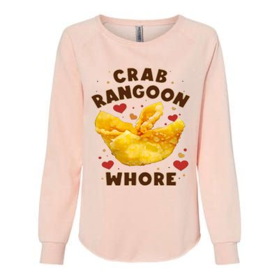 Crab Rangoon Whore Womens California Wash Sweatshirt