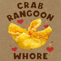 Crab Rangoon Whore Cotton Canvas Backpack