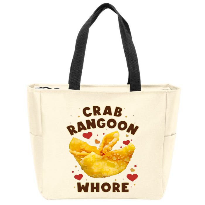 Crab Rangoon Whore Zip Tote Bag