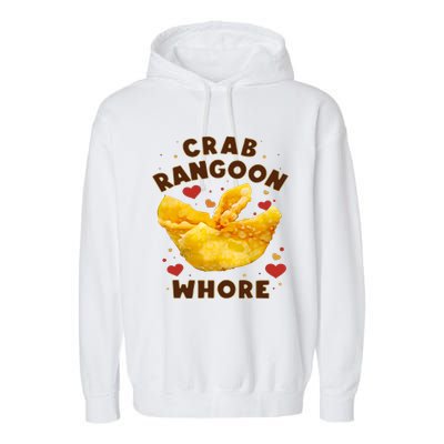 Crab Rangoon Whore Garment-Dyed Fleece Hoodie