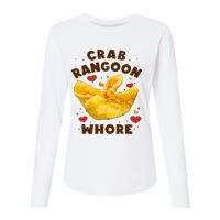 Crab Rangoon Whore Womens Cotton Relaxed Long Sleeve T-Shirt