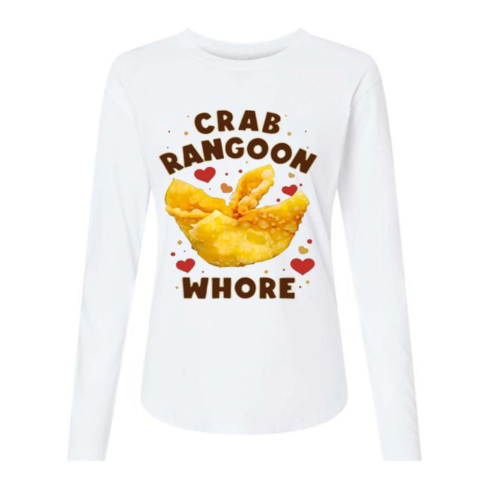 Crab Rangoon Whore Womens Cotton Relaxed Long Sleeve T-Shirt