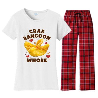 Crab Rangoon Whore Women's Flannel Pajama Set