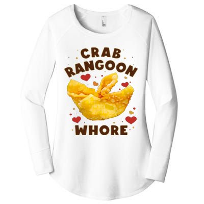 Crab Rangoon Whore Women's Perfect Tri Tunic Long Sleeve Shirt