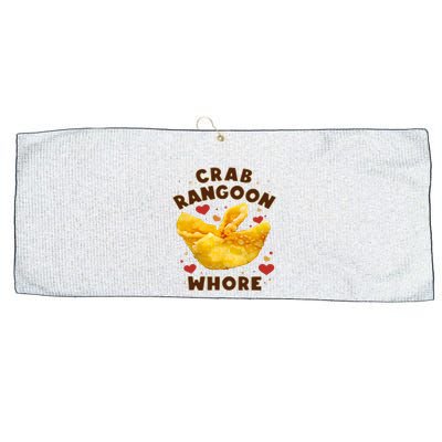 Crab Rangoon Whore Large Microfiber Waffle Golf Towel