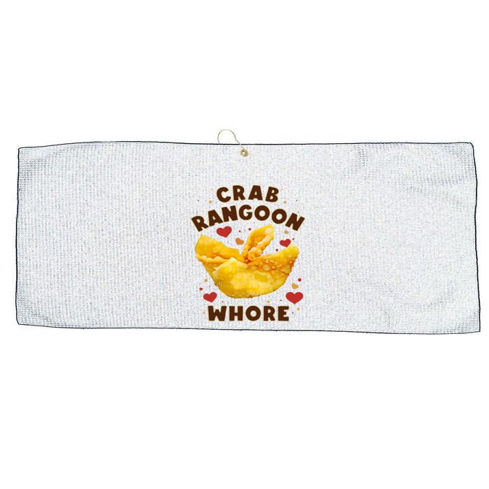 Crab Rangoon Whore Large Microfiber Waffle Golf Towel
