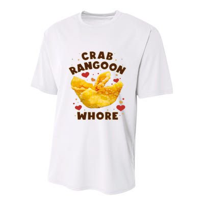 Crab Rangoon Whore Youth Performance Sprint T-Shirt