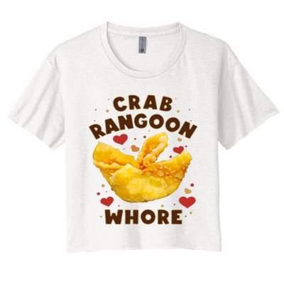 Crab Rangoon Whore Women's Crop Top Tee