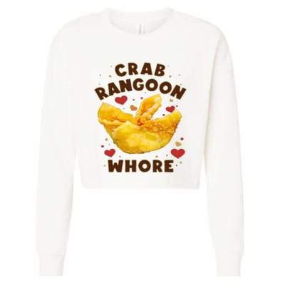 Crab Rangoon Whore Cropped Pullover Crew