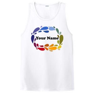 Colorful Rainbow Wreath Custom Name Plate PosiCharge Competitor Tank