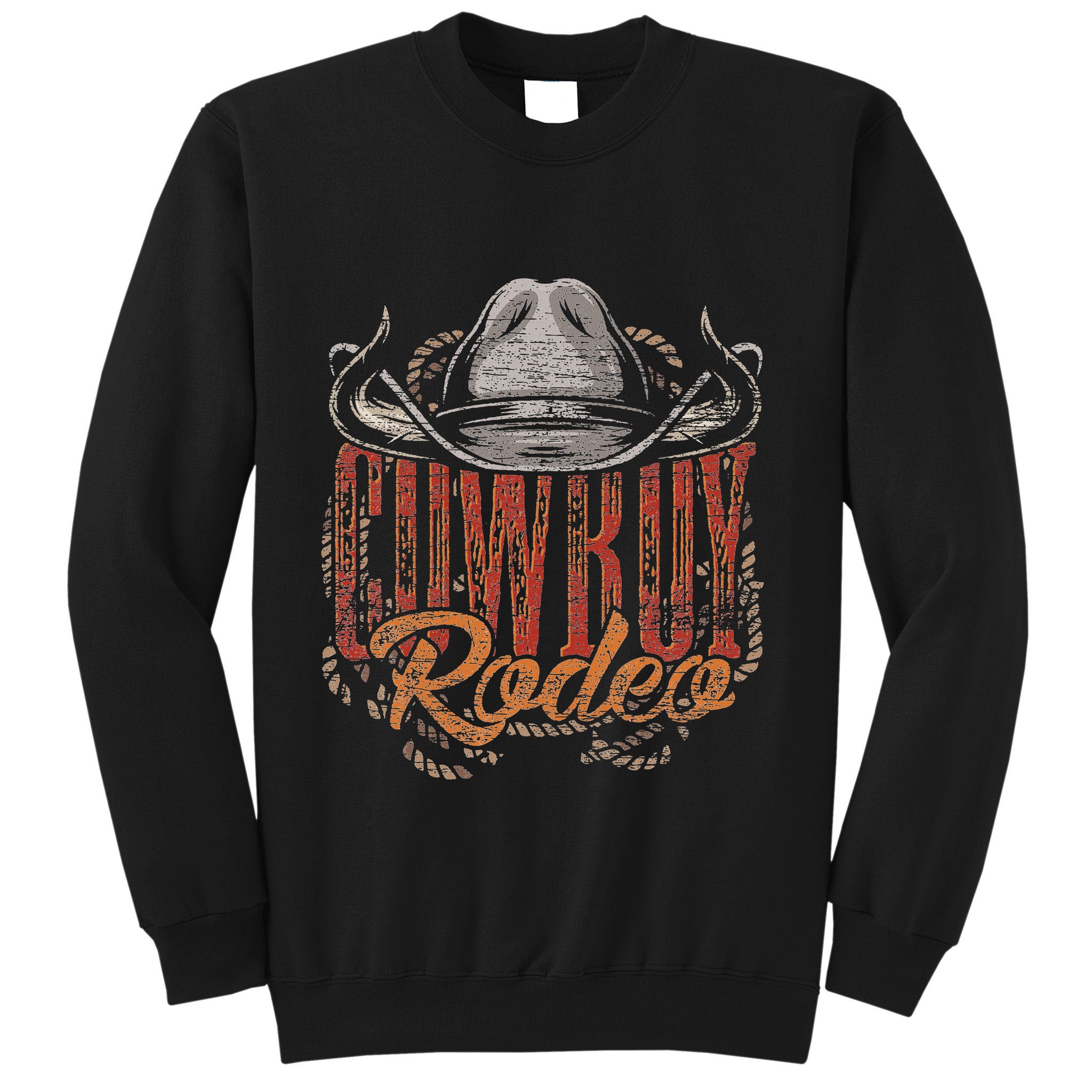 Cowboy Rodeo Western Texan Gift Country Bull Riding Cowboy Sweatshirt