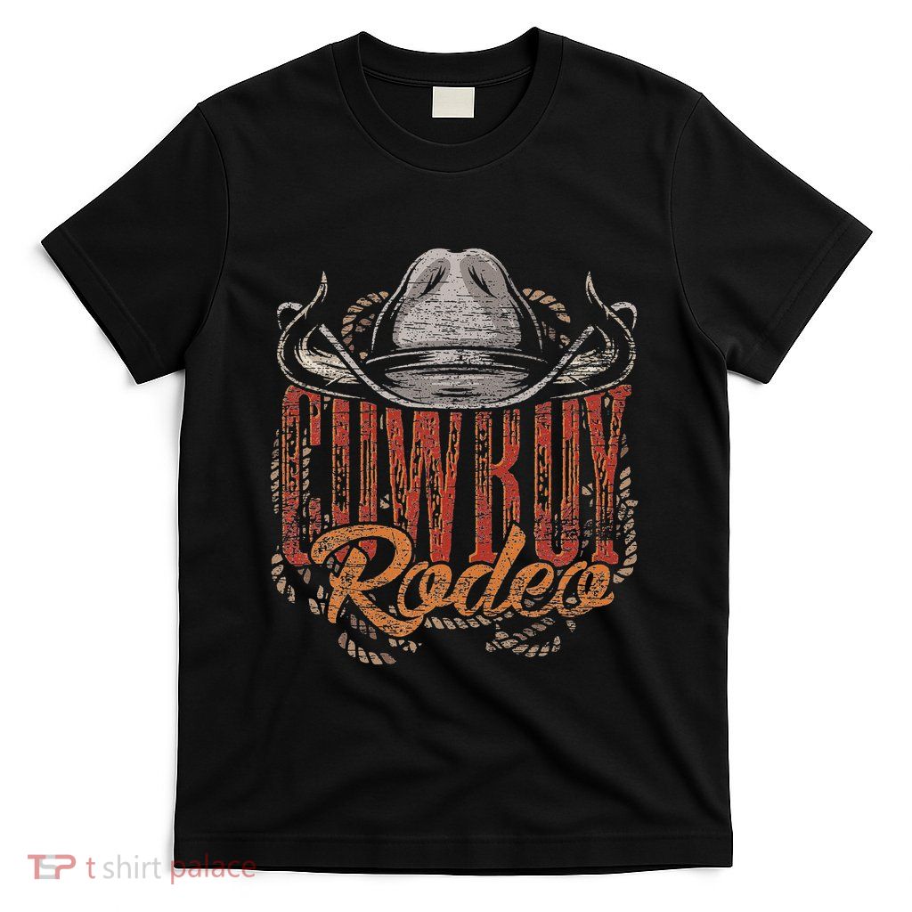 Cowboy Rodeo Western Texan Gift Country Bull Riding Cowboy T-Shirt