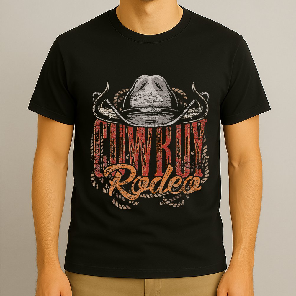 Cowboy Rodeo Western Texan Gift Country Bull Riding Cowboy T-Shirt