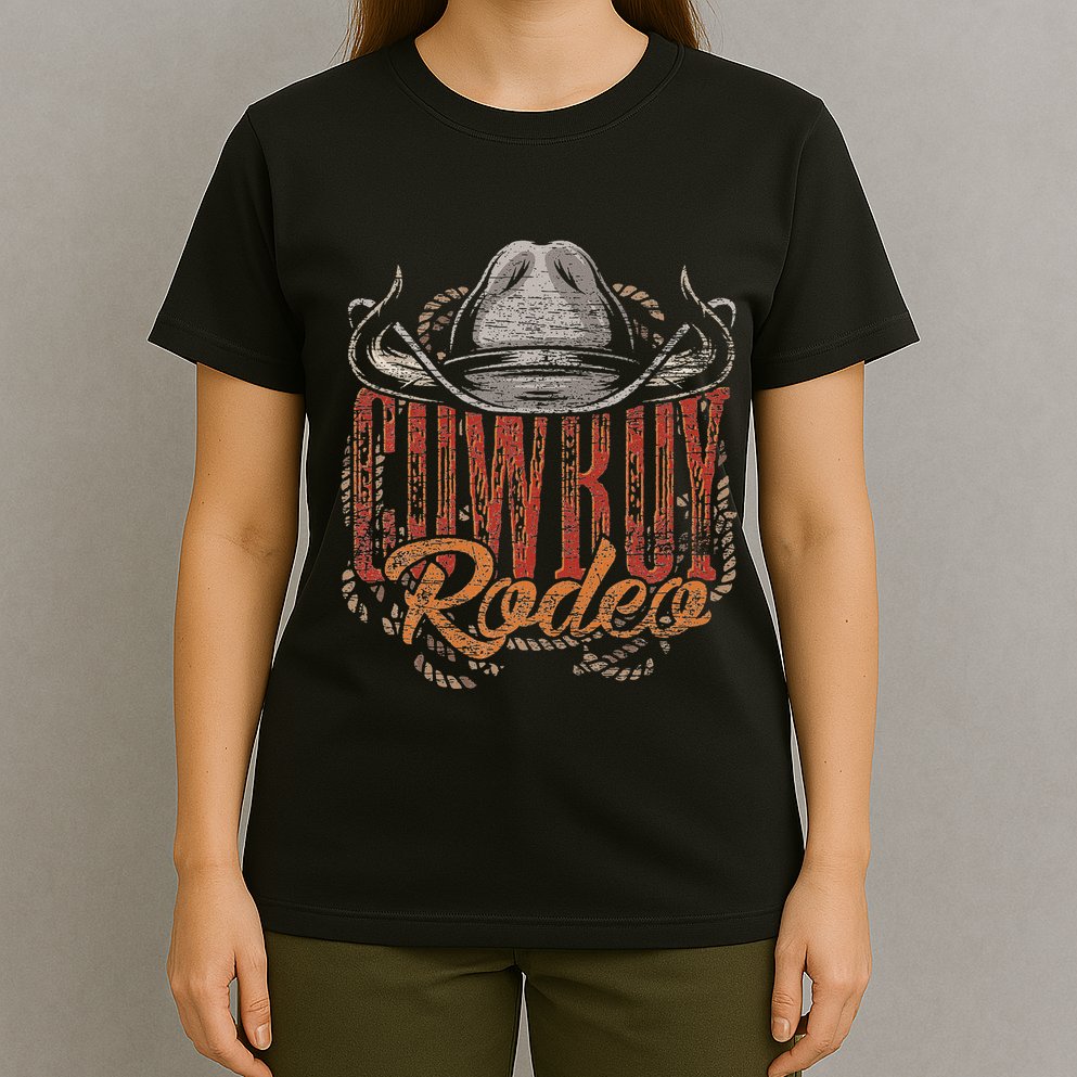 Cowboy Rodeo Western Texan Gift Country Bull Riding Cowboy T-Shirt
