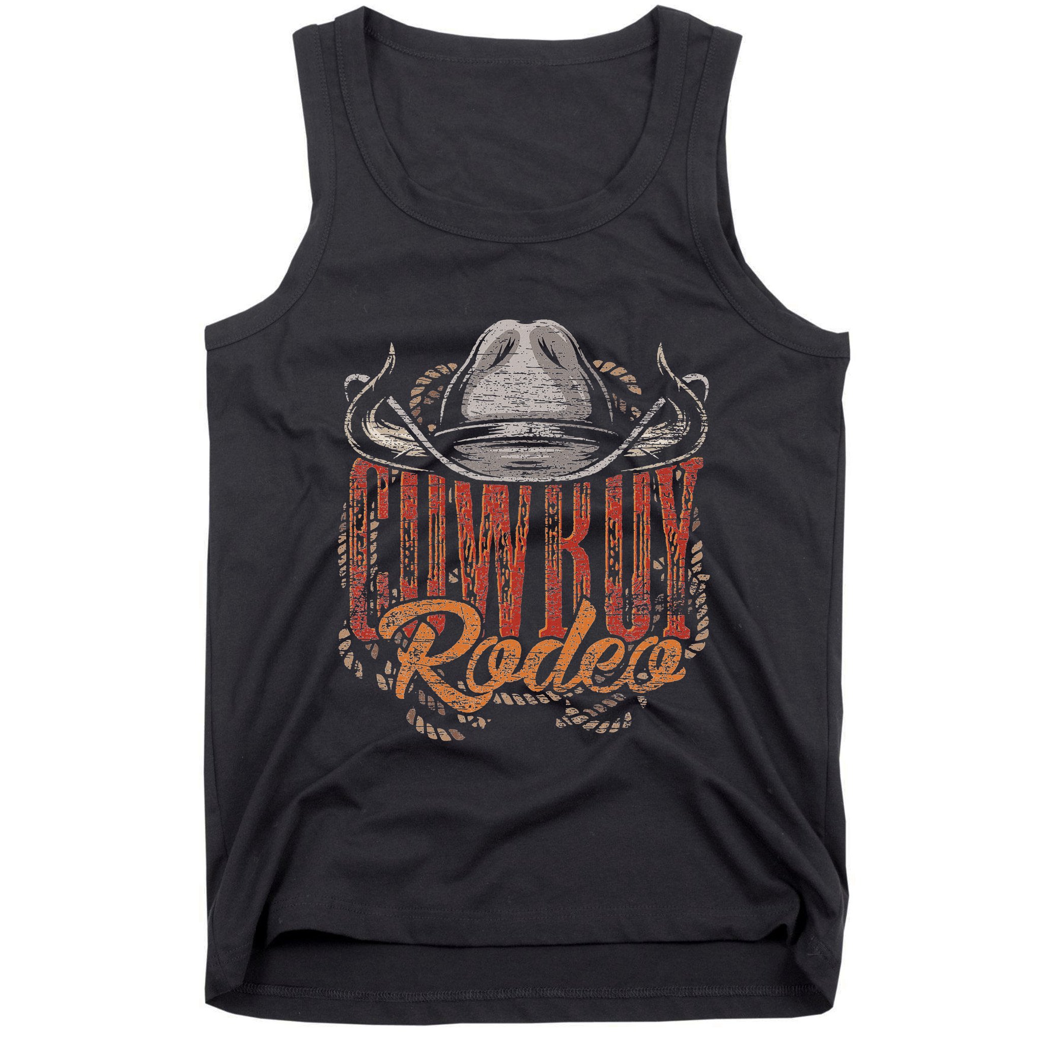 Cowboy Rodeo Western Texan Gift Country Bull Riding Cowboy Tank Top
