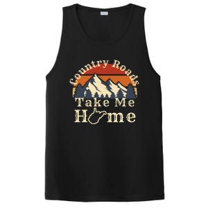 Country Roads West Virginia Take Me Home WV Map Mountains PosiCharge Competitor Tank