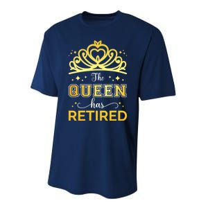 Cute Retired Woman Queen Has Retired Legend Performance Sprint T-Shirt