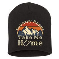 Country Roads West Virginia Take Me Home WV Map Mountains Short Acrylic Beanie