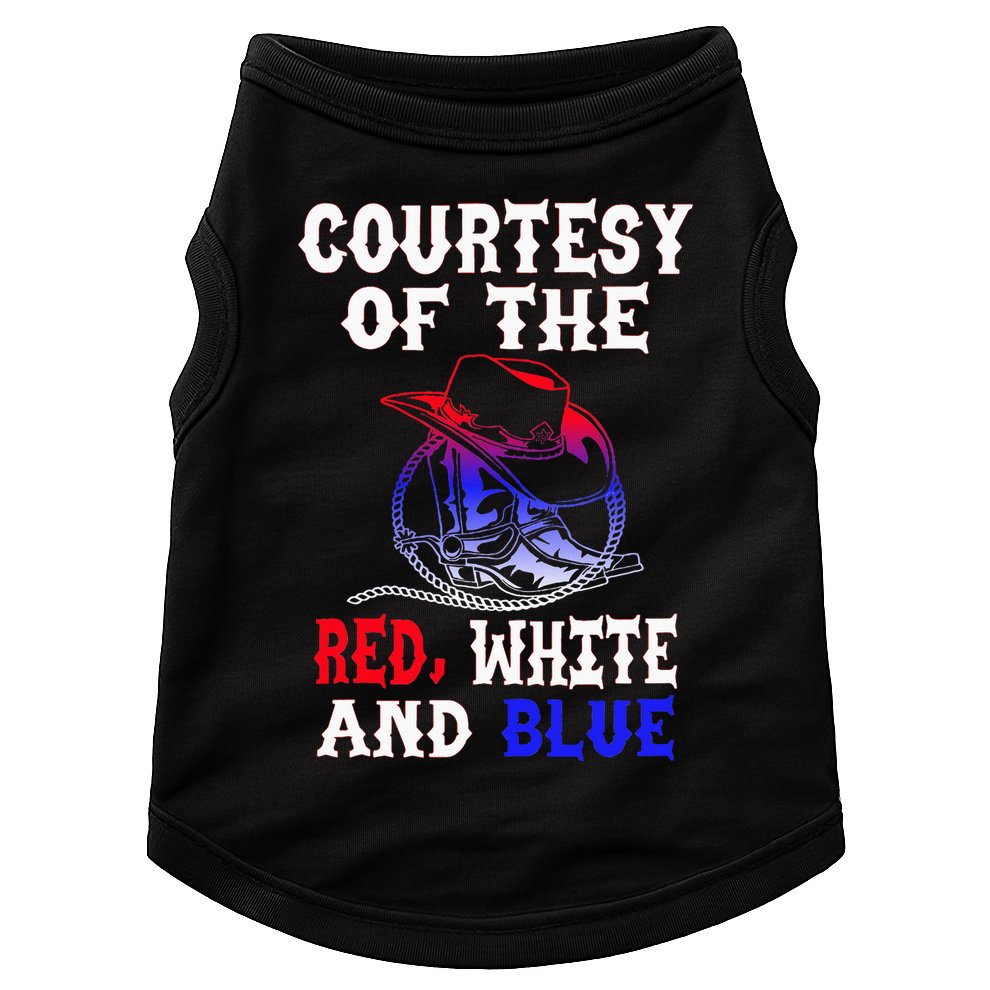 Courtesy Red White And Blue Doggie Tank