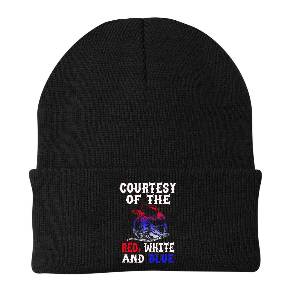 Courtesy Red White And Blue Beanie