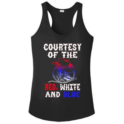Courtesy Red White And Blue Ladies PosiCharge Competitor Racerback Tank