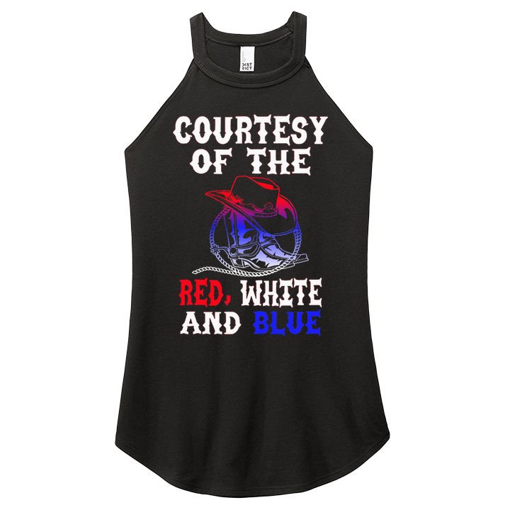 Courtesy Red White And Blue Women's Perfect Tri Rocker Tank