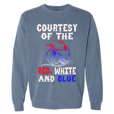 Courtesy Red White And Blue Garment-Dyed Sweatshirt