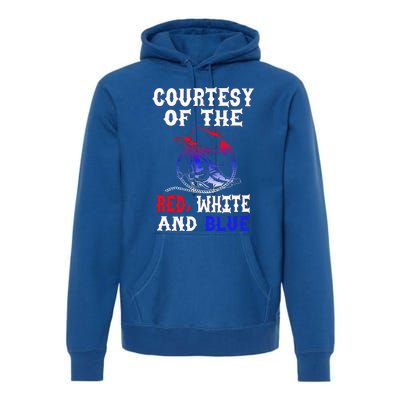 Courtesy Red White And Blue Premium Hoodie