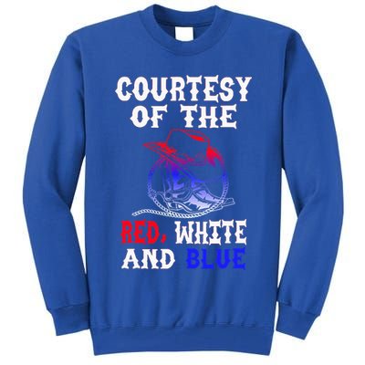 Courtesy Red White And Blue Tall Sweatshirt