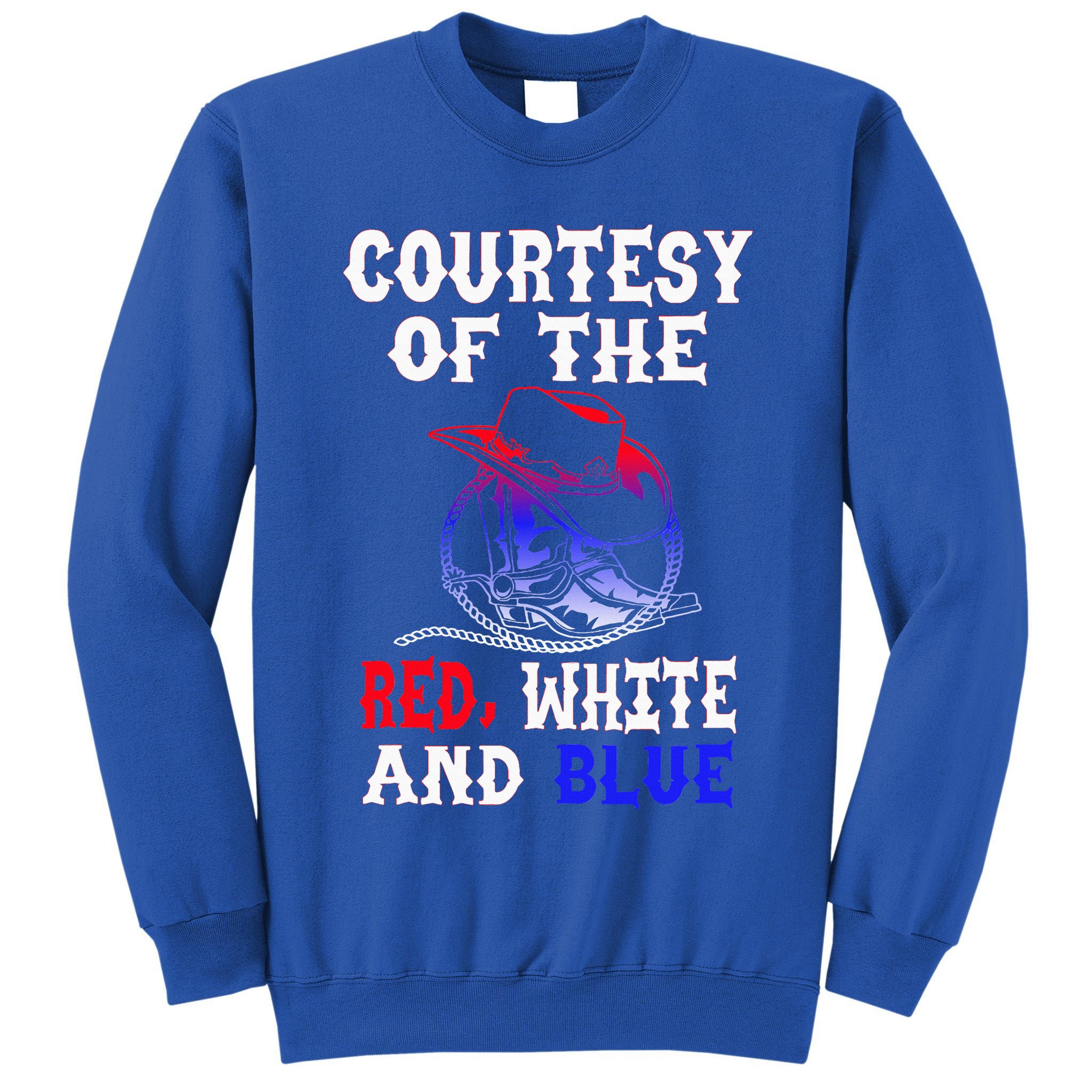 Courtesy Red White And Blue Tall Sweatshirt
