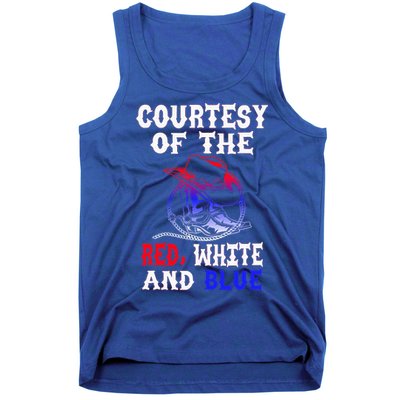 Courtesy Red White And Blue Tank Top