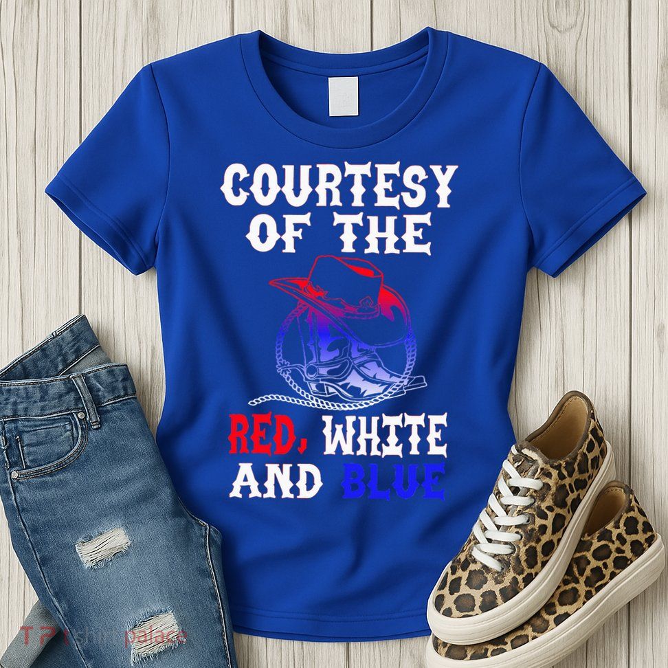 Courtesy Red White And Blue Womens T-Shirt