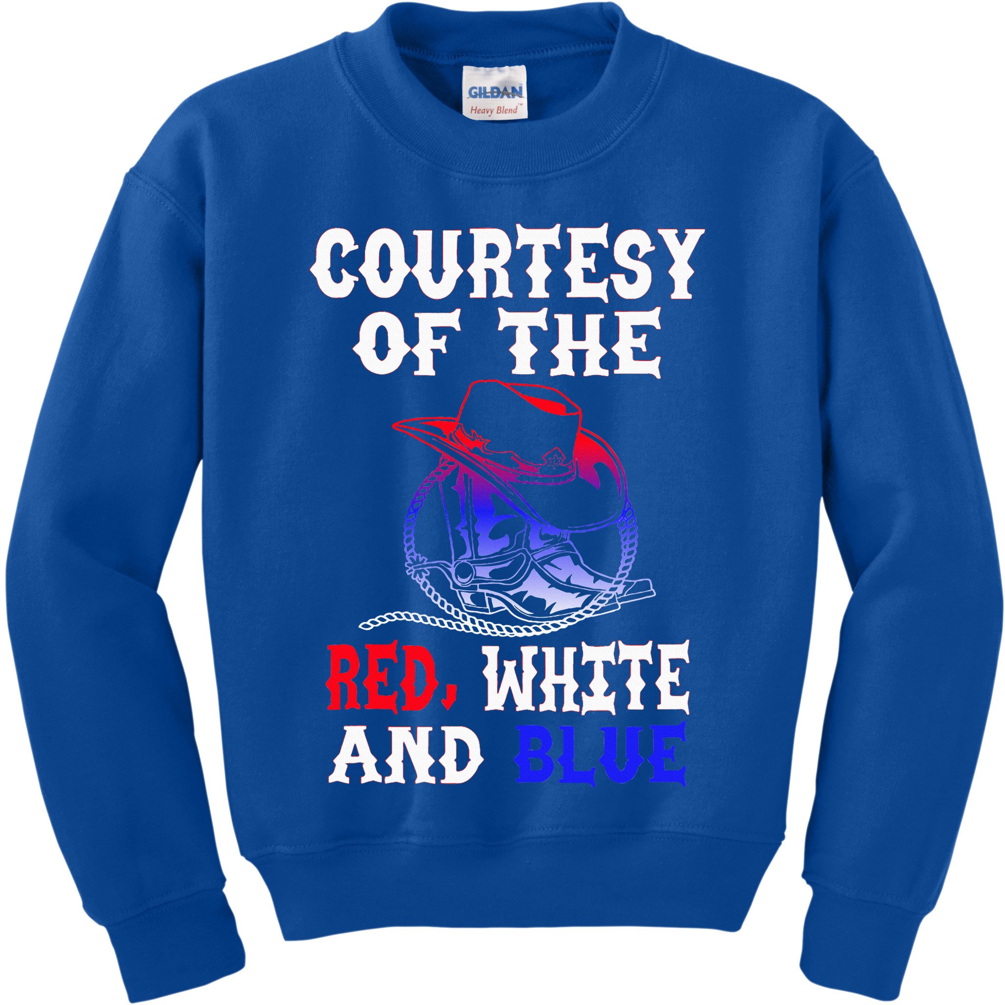 Courtesy Red White And Blue Kids Sweatshirt