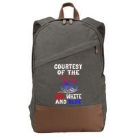 Courtesy Red White And Blue Cotton Canvas Backpack