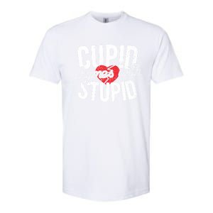 Cupid Rhymes With Stupid Gift Anti Valentine's Day Gift Softstyle CVC T-Shirt